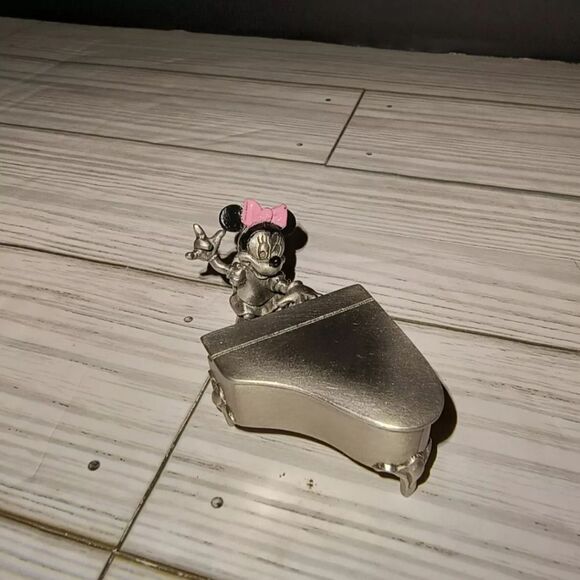 Hudson Fine Pewter Disney Minnie Mouse Playing Piano Figurine #5474 Made In USA - Picture 4 of 12